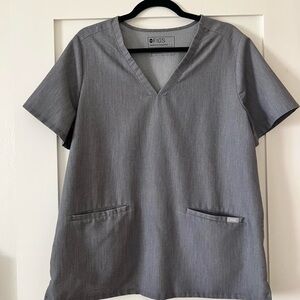 Figs Graphite Scrub Top